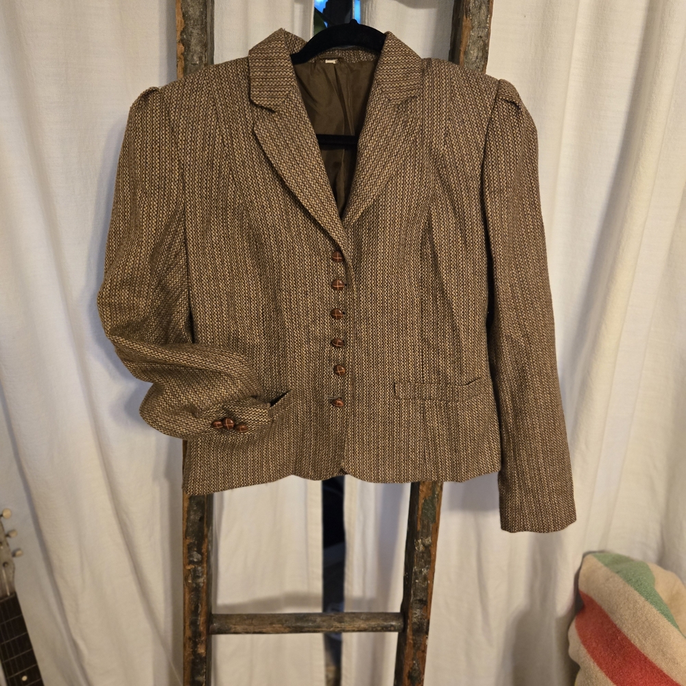 Vintage Sears Tailored Tweed Suit Jacket